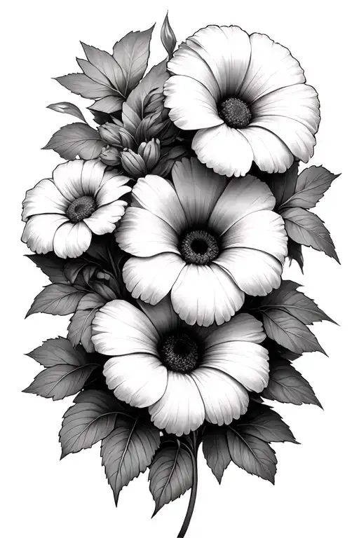 Daisy And Morning Glory