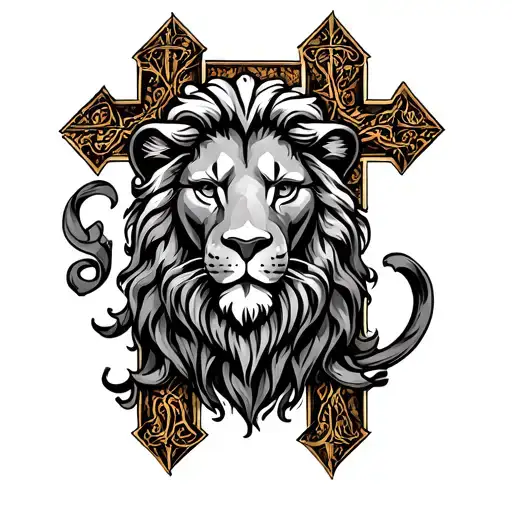 Lion And Holy Cross