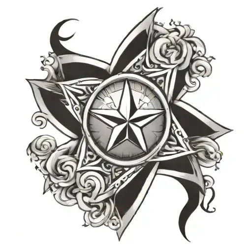 Star Shape Inside Surrounded