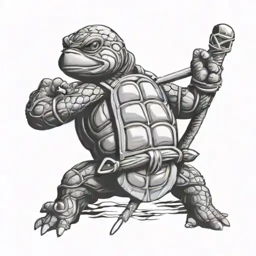 Thai Praying Buddhist Ninja Turtle Michelangelo