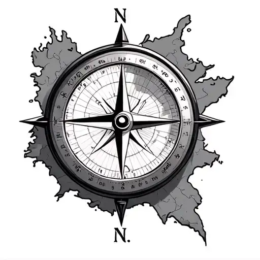Map With Compass