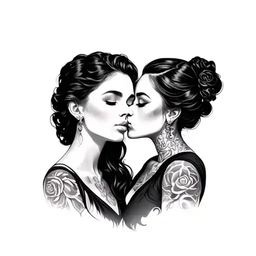 Two Women Kissing