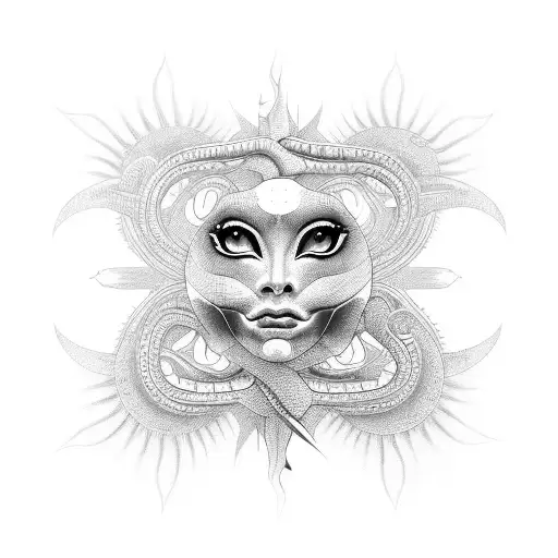 Snake Sun Woman