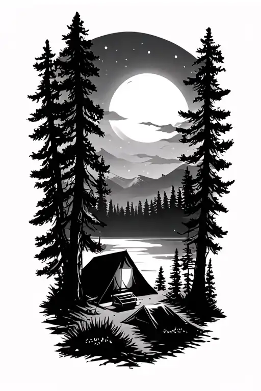 Camping Vibe Night Time