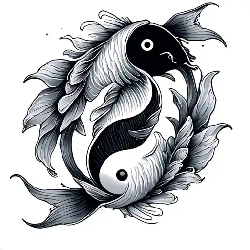Koi Fish Yin Yang