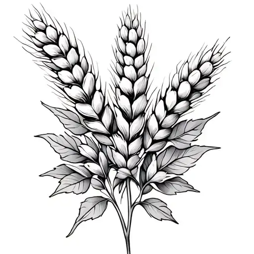 Epi De Wheat Ivy Flowers