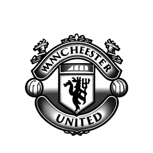 Manchester United Combined With Old Trafford Stadium