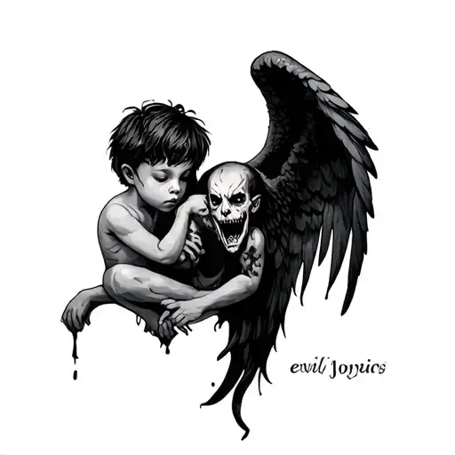 Evil Angel Taking Soul Small Boy Wacth That