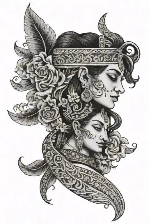 Band With Mother Sanskrit Shlok