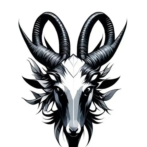 Geometric Capricorn Sign