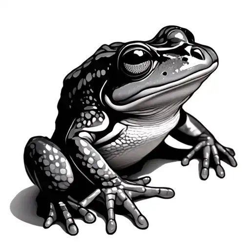 Frog Doing Papercraft