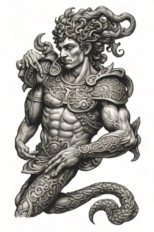 Perseus Holding The Head Of Medussa