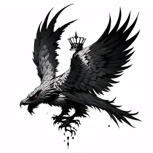 Phoenix Rising From The Ashes With Fortnite Crown Hanging