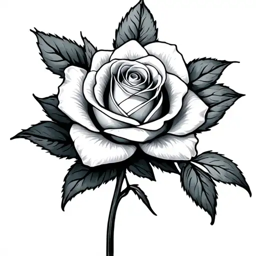 Rose Flower With Daffodil