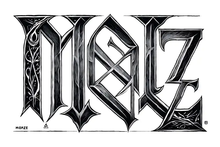 Morze Alphabet Tattoo Design
