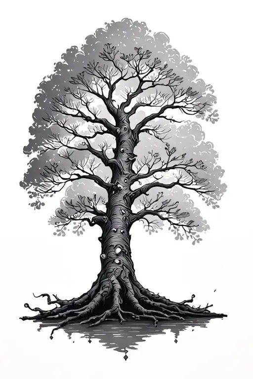 Family Tree And Compas