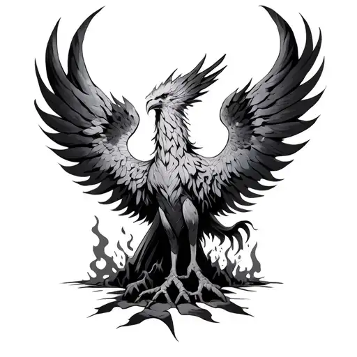 Phoenix Rising From The Ashes