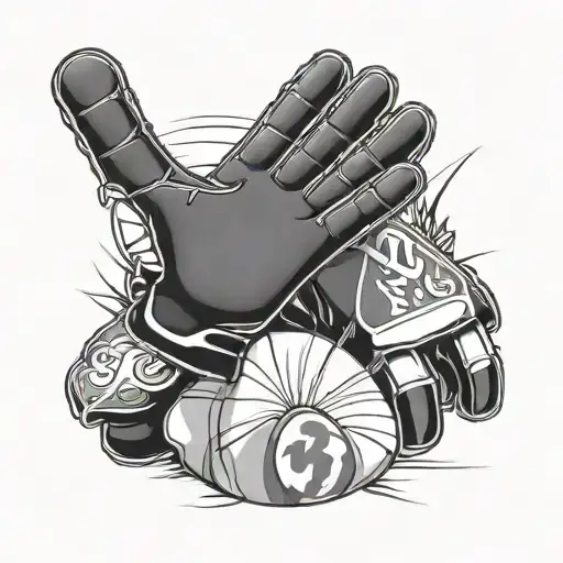 Italian Heritage And Goalkeeper Glove With The Number