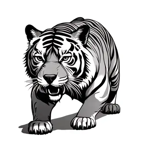 Dog Crouching Tiger Descending