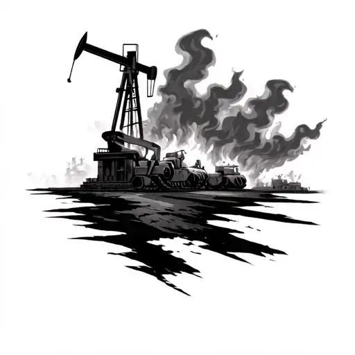 Kuwait Oil Well Fires Morphing Into Soldier Memorial