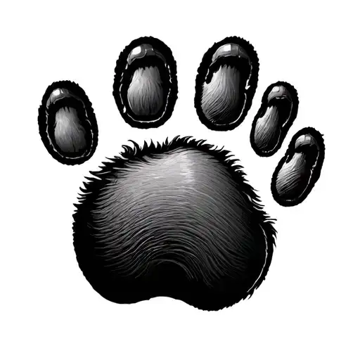 Dog Foot Print Remembrance
