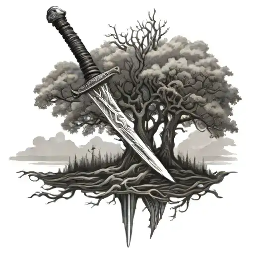 Sword And Tree