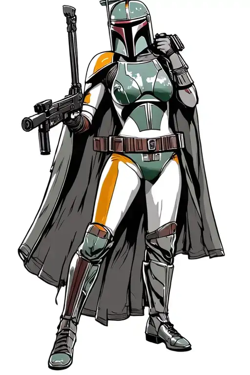 Boba Fett Pin Up Girl