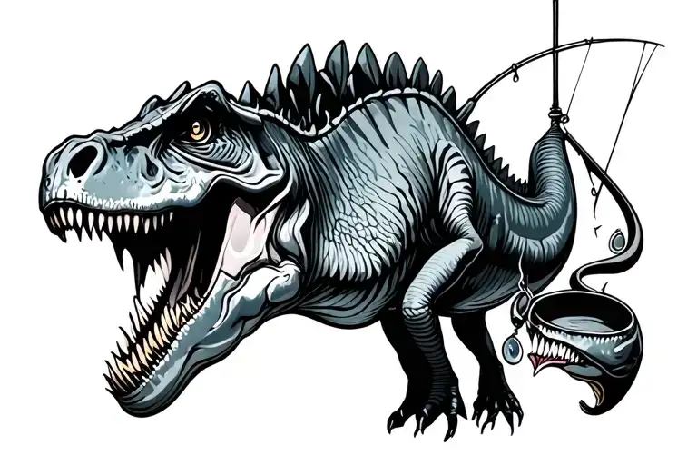 Dinosaurs Fishing