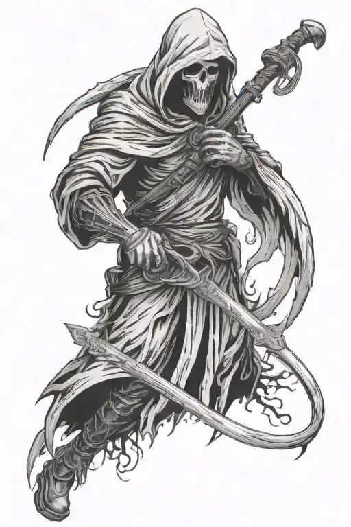 Reaper Holding A Scythe