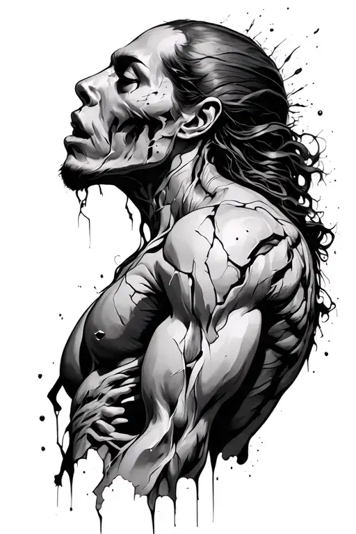 Ripped Skin Exposing Muscle And Tendons