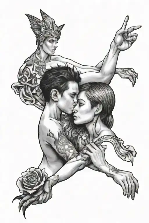 Brother Sister Bond Represented By Two