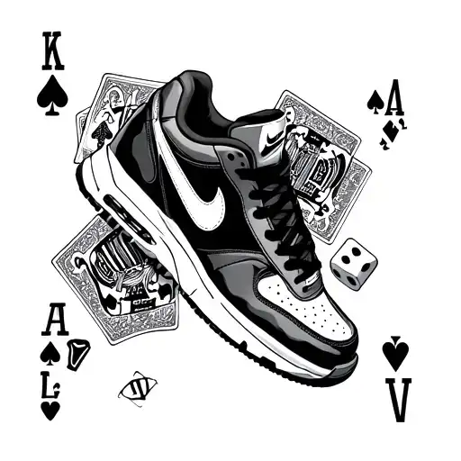 Nike Tn Shoes Poker Cards And Dice And A Rolex Crown