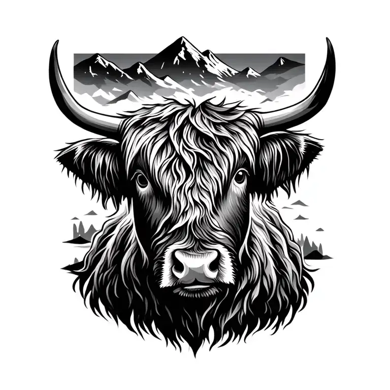 Highland Cow Mountain Range