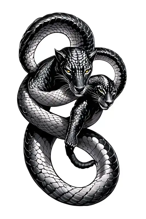 Snake Wrap On Arm And Black Panther Walk Downside Dangerous