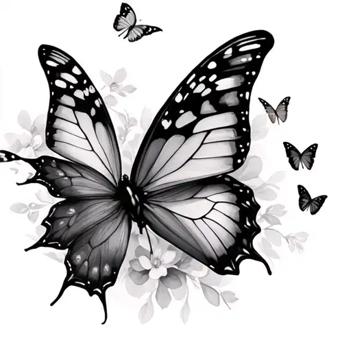 Butterflies Fluttering