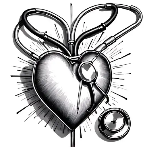 Stethoscope Heartline Heart