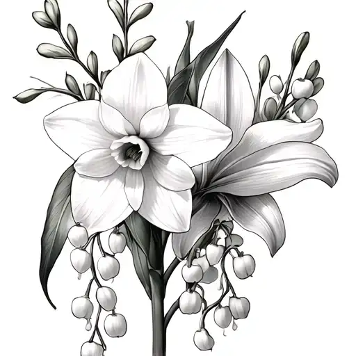 Narcissus And Lily Of The Valley