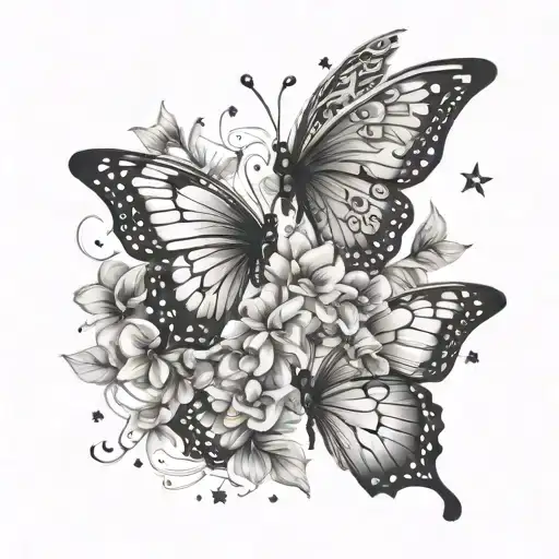 Butterflies Stars Shining