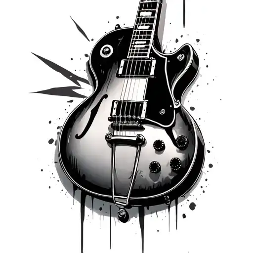 Distressed Gibson 335 Mixed With Thunder