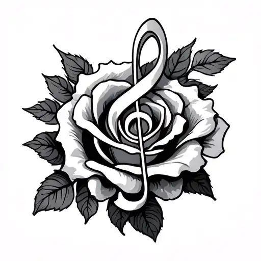 Rose And Treble Clef