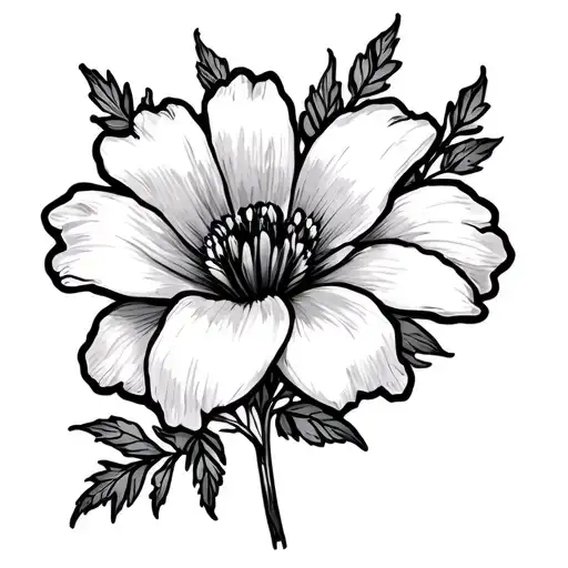 Wrynlee In Cursive January 7Th Birthflower