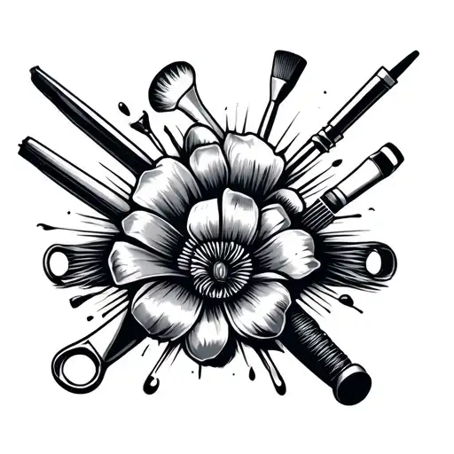 Armband With Hairdressing Items