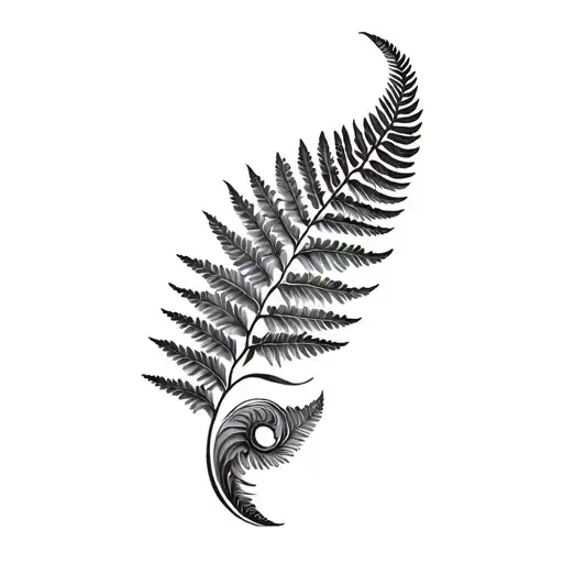 Fern Leaf And Spiral Merging