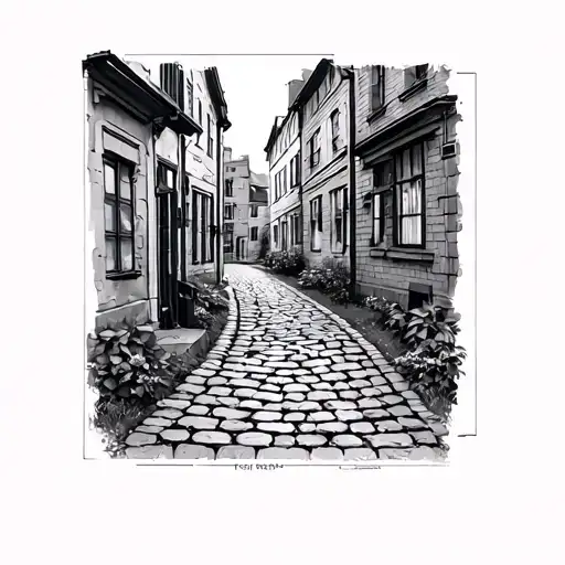 Cobblestone Brick Path