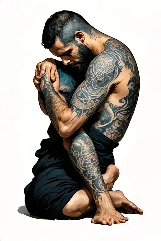 Man Battling Depression