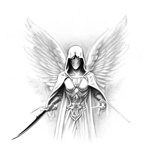 Angel Of Death With A Sword