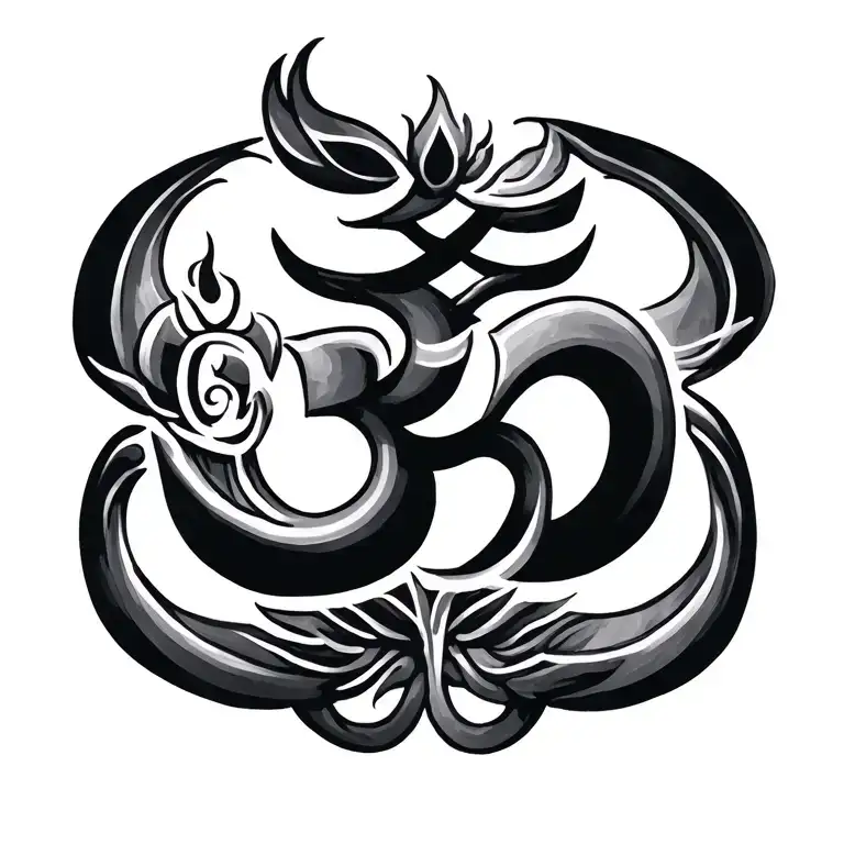 Trishul Om And Damru