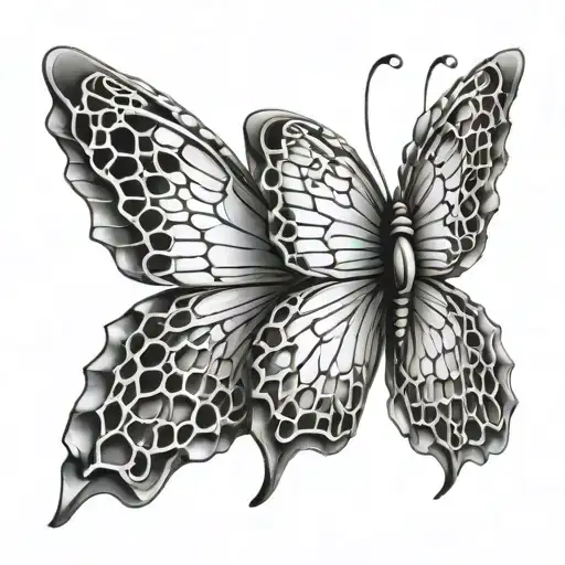 Butterfly Wings Made Of Honey Combs