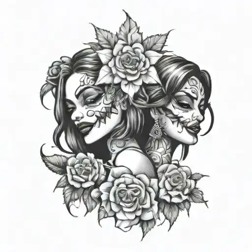 Weed Flower With Chicano Girl With Smile Now Cry Later Mask