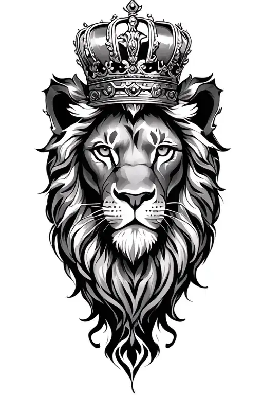 Crowned Lion Face Trisha